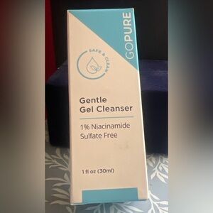 Go Pure gentle gel cleanser with niacinamide.  Sulfate free